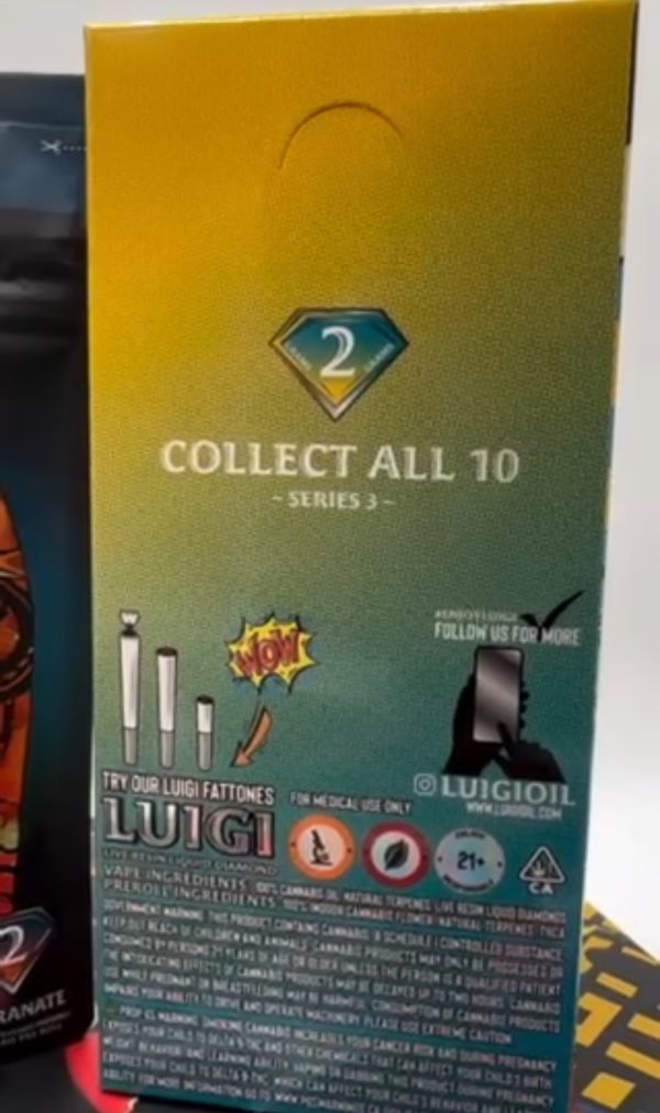 luigi cart weed packaging
