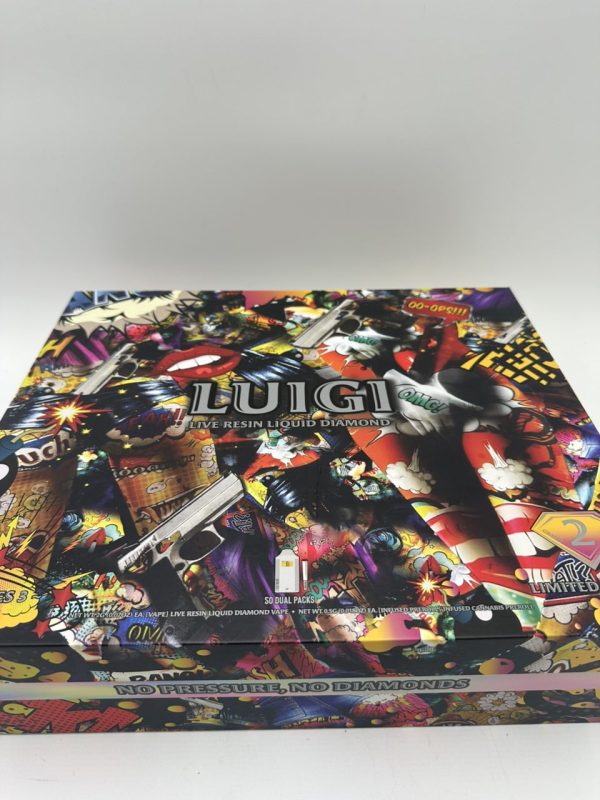luigi cart weed packaging, luigi cart packaging