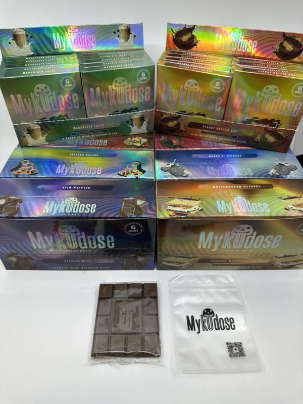 mykodose chocolate bar, mykodose 6g chocolate bar, mykodose mushroom chocolate bar