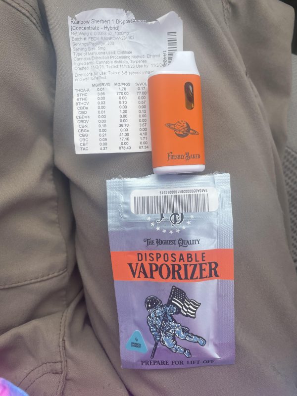 freshly baked disposable vape