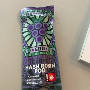 grape god hash rosin pod