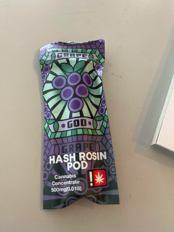 grape god hash rosin pod