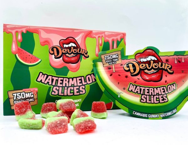 devour watermelon slices