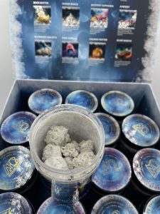 above the clouds snowcaps weed