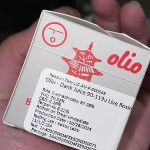 olio live rosin