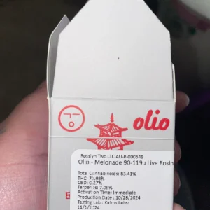 olio live rosin