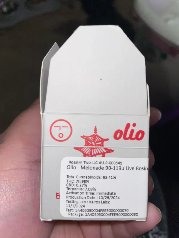 olio live rosin